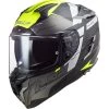 LS2 FF327 Challenger Allert Helmet (Titanium|Hi Vis Yellow) -Deals Helmets Full Face Store 33122
