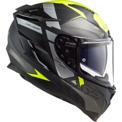 LS2 FF327 Challenger Allert Helmet (Titanium|Hi Vis Yellow) -Deals Helmets Full Face Store 33122 4