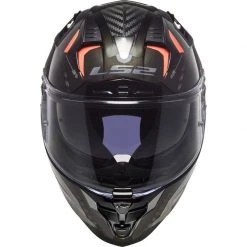 LS2 FF327 Challenger Carbon Alloy Helmet (Titanium|Chrome|Orange) -Deals Helmets Full Face Store 33124 3