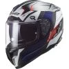 LS2 FF327 Challenger Carbon Alloy Helmet (White|Blue|Red) -Deals Helmets Full Face Store 33125