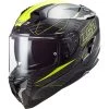 LS2 FF327 Challenger Carbon Fold Helmet (Black|Yellow) -Deals Helmets Full Face Store 33126