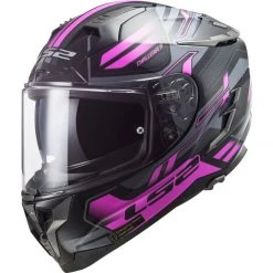 LS2 FF327 Challenger Spin Helmet (Black|Pink)