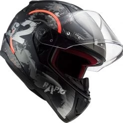LS2 FF353 Rapid Circle Motorcycle Helmet (Titanium|Fluo Orange) 11 LS2 FF353 Rapid Circle Motorcycle Helmet (Titanium|Fluo Orange) -Deals Helmets Full Face Store 33128 2