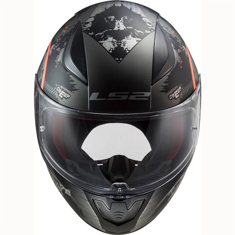 LS2 FF353 Rapid Circle Motorcycle Helmet (Titanium|Fluo Orange) 9 LS2 FF353 Rapid Circle Motorcycle Helmet (Titanium|Fluo Orange) - Image 7