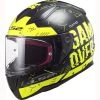 LS2 FF353 Rapid Happy Player Helmet (Black|Hi Vis Yellow)