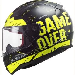 LS2 FF353 Rapid Happy Player Helmet (Black|Hi Vis Yellow) -Deals Helmets Full Face Store 33130 2