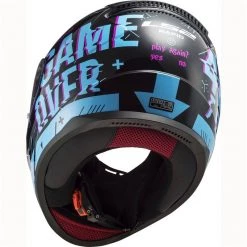 LS2 FF353 Rapid Happy Player Helmet (Black|Sky Blue) 10 LS2 FF353 Rapid Happy Player Helmet (Black|Sky Blue) -Deals Helmets Full Face Store 33131 2