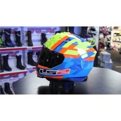 LS2 FF800 Storm Salvaldor Replica Helmet (Blue|Yellow) -Deals Helmets Full Face Store 33136 4