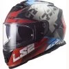 LS2 FF800 Storm Sprinter Motorcycle Helmet (Black|Red|Titanium) -Deals Helmets Full Face Store 33137