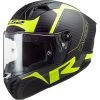 LS2 FF805 Thunder Carbon Racing 1 Helmet (Black|Hi Vis Yellow)