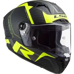 LS2 FF805 Thunder Carbon Racing 1 Helmet (Black|Hi Vis Yellow) -Deals Helmets Full Face Store 33141 5
