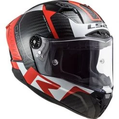 LS2 FF805 Thunder Carbon Racing 1 Helmet (Red|White) -Deals Helmets Full Face Store 33142 3