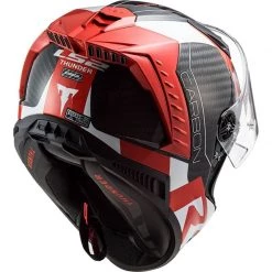 LS2 FF805 Thunder Carbon Racing 1 Helmet (Red|White) -Deals Helmets Full Face Store 33142 7