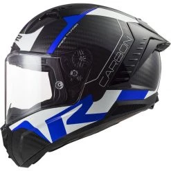 LS2 FF805 Thunder Carbon Racing 1 Helmet (Blue|White) -Deals Helmets Full Face Store 33143 2