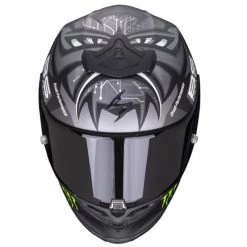 Scorpion Exo R1 Fabio Monster Replica Helmet (Grey) -Deals Helmets Full Face Store 33358 3