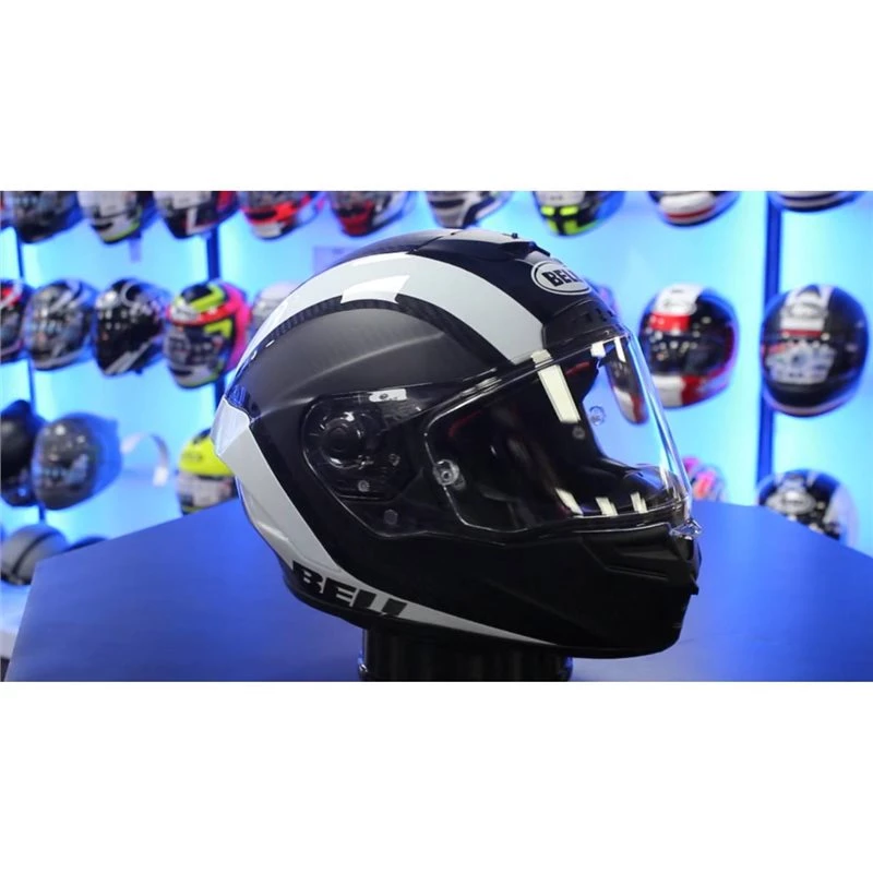 Bell Race Star DLX Tantrum 2 Helmet (Black/White) 4 Bell Race Star DLX Tantrum 2 Helmet (Black/White) - Image 2
