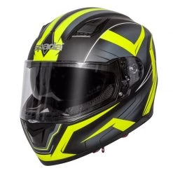 Spada SP17 Ruler Motorcycle Helmet (Matt Black/Yellow)