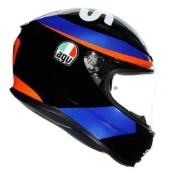 AGV K6 Marini Sky Racing Replica Helmet (Black|Blue|Orange) 12 AGV K6 Marini Sky Racing Replica Helmet (Black|Blue|Orange) -Deals Helmets Full Face Store 34347 2