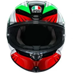 AGV K6 Excite Italy Helmet (Red|White|Green) -Deals Helmets Full Face Store 34348 3