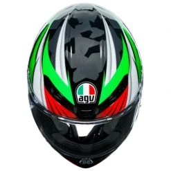 AGV K6 Excite Italy Helmet (Red|White|Green) -Deals Helmets Full Face Store 34348 6