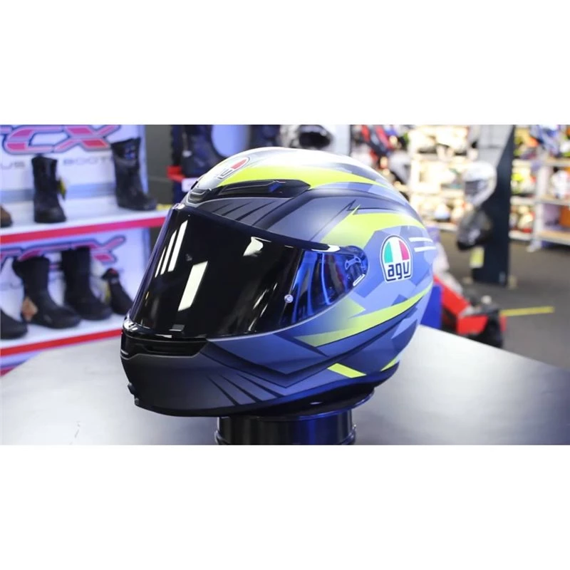 AGV K6 Excite Helmet (Grey|Flo Yellow) 4 AGV K6 Excite Helmet (Grey|Flo Yellow) - Image 2
