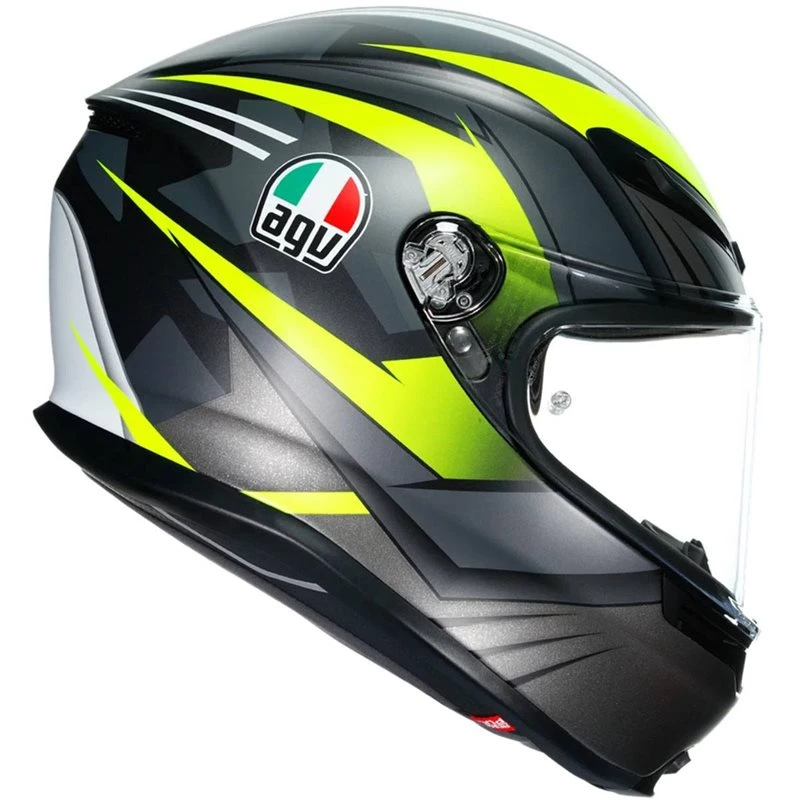 AGV K6 Excite Helmet (Grey|Flo Yellow) 5 AGV K6 Excite Helmet (Grey|Flo Yellow) - Image 3