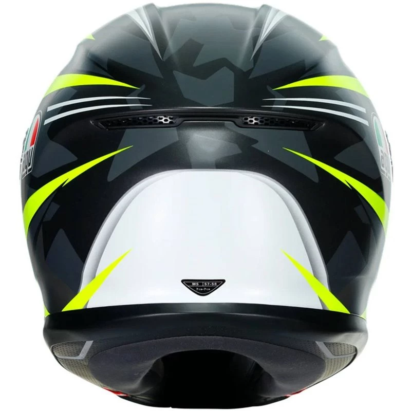 AGV K6 Excite Helmet (Grey|Flo Yellow) 7 AGV K6 Excite Helmet (Grey|Flo Yellow) - Image 5