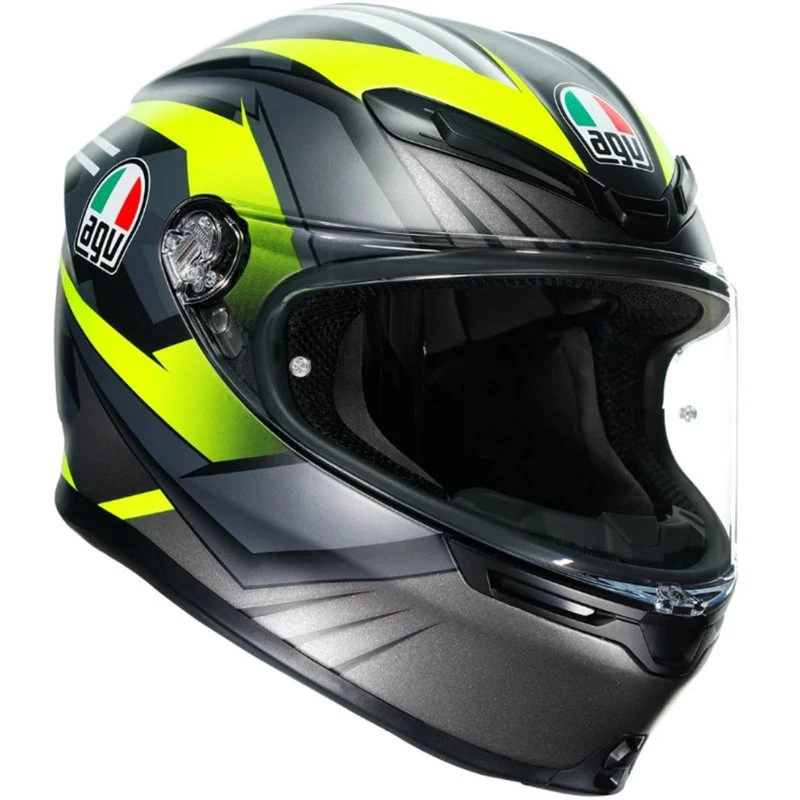 AGV K6 Excite Helmet (Grey|Flo Yellow) 3 AGV K6 Excite Helmet (Grey|Flo Yellow)