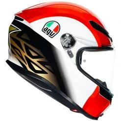 AGV K6 SIC58 Helmet (White|Red) -Deals Helmets Full Face Store 34350 2