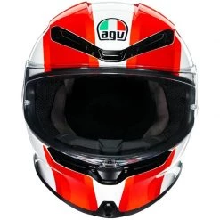 AGV K6 SIC58 Helmet (White|Red) -Deals Helmets Full Face Store 34350 3