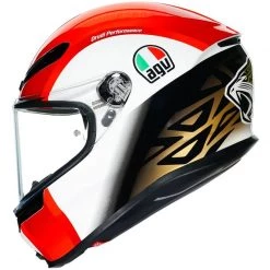 AGV K6 SIC58 Helmet (White|Red) -Deals Helmets Full Face Store 34350 7