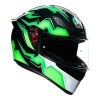AGV K1 Helmet Kripton (Black/Green) -Deals Helmets Full Face Store 34353