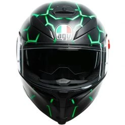 AGV K5-S Vulcanum Helmet (Black|Green) -Deals Helmets Full Face Store 34355 2