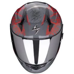 Scorpion Exo 390 IGhost Motorcycle Helmet (Grey/Red) -Deals Helmets Full Face Store 34440 2