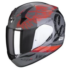 Scorpion Exo 390 IGhost Motorcycle Helmet (Grey/Red)