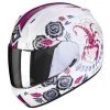 Scorpion Exo 390 Chica II Motorcycle Helmet (White/Pink) -Deals Helmets Full Face Store 34441